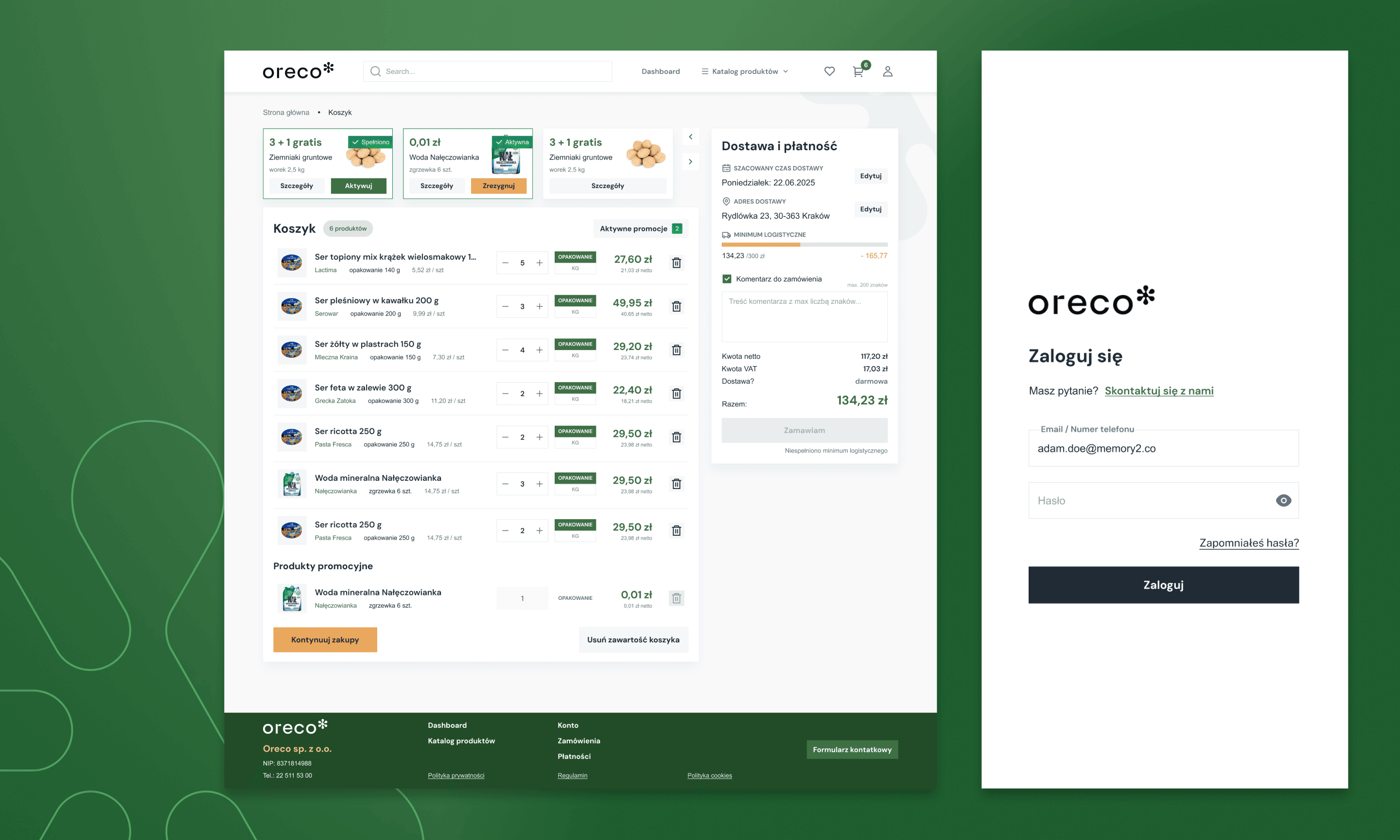 B2B Purchasing Platform
for Food Retail