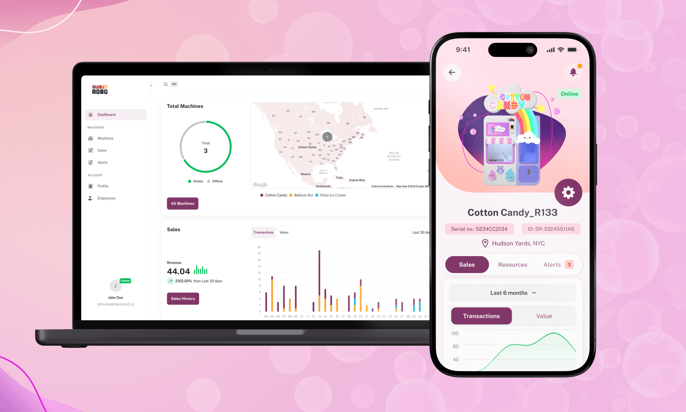 Vending Machines Management
Platform