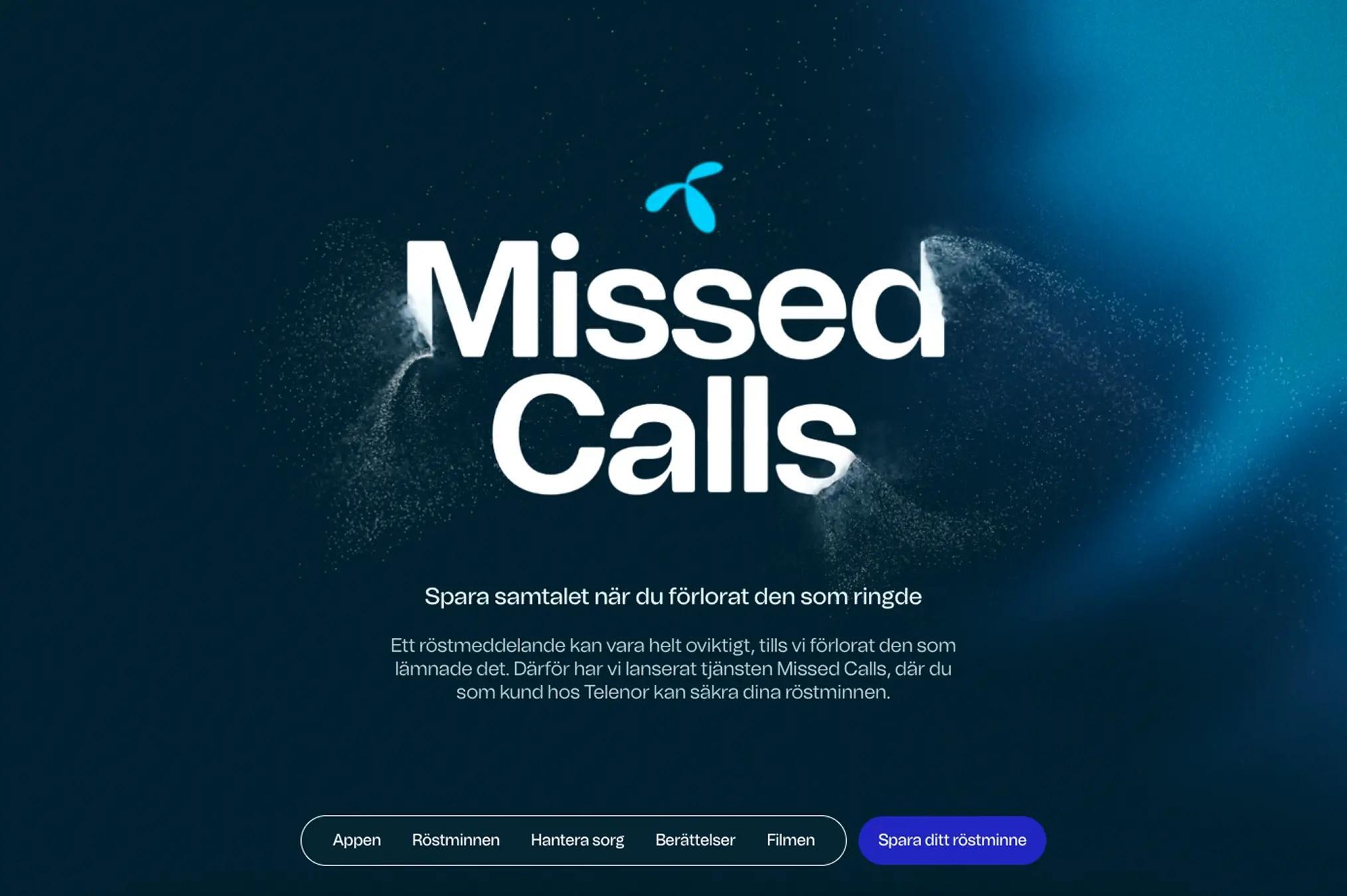 Missed Calls Campaign Main Screen