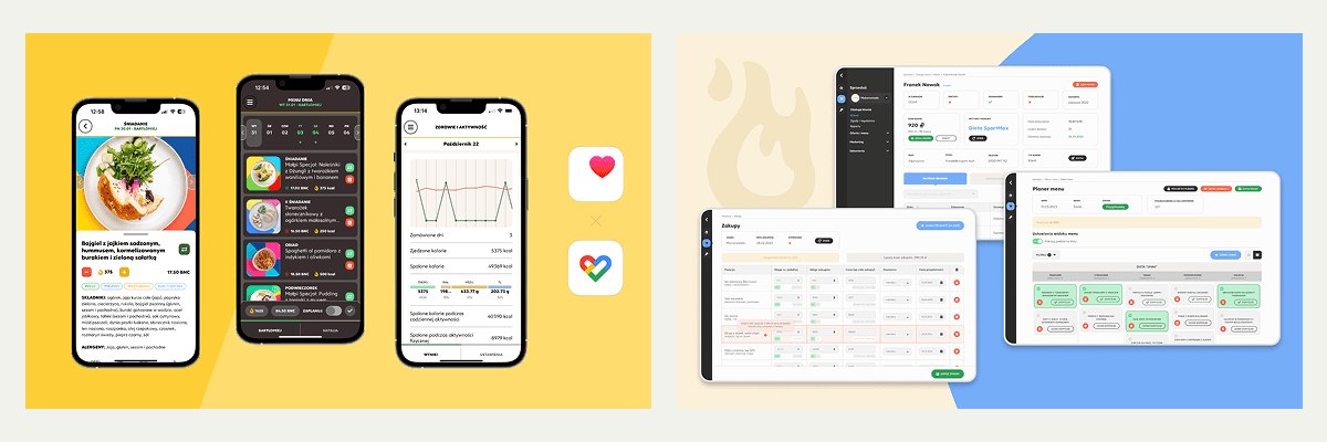 Screenshots from Flambia and Primate Projects - products based on Laravel Backend